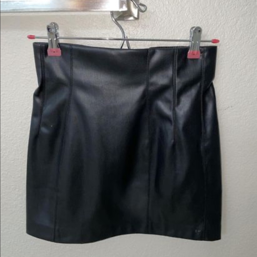 Zara Faux Leather Skirt